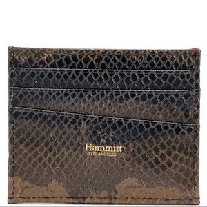 NWT NIB PCH Snake Printed Leather Card Wallet